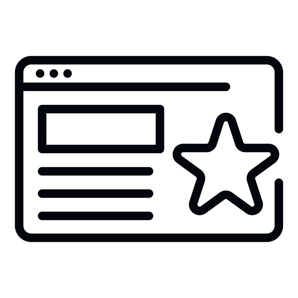 Bonus web program icon, outline style vector
