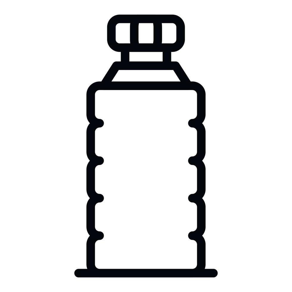 Sport drink bottle icon, outline style vector