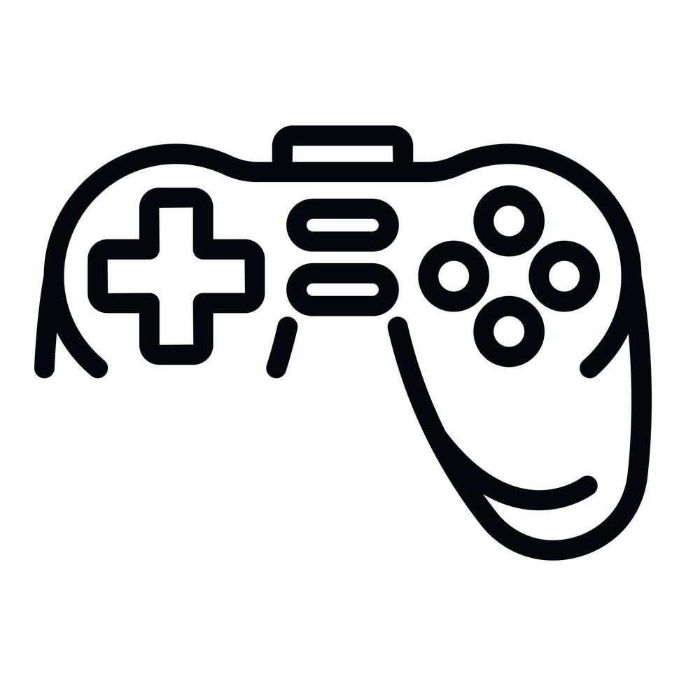 Joystick icon, outline style vector