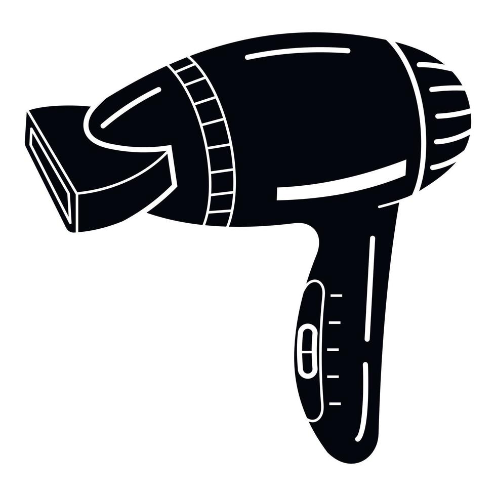Hair dryer icon, simple style vector