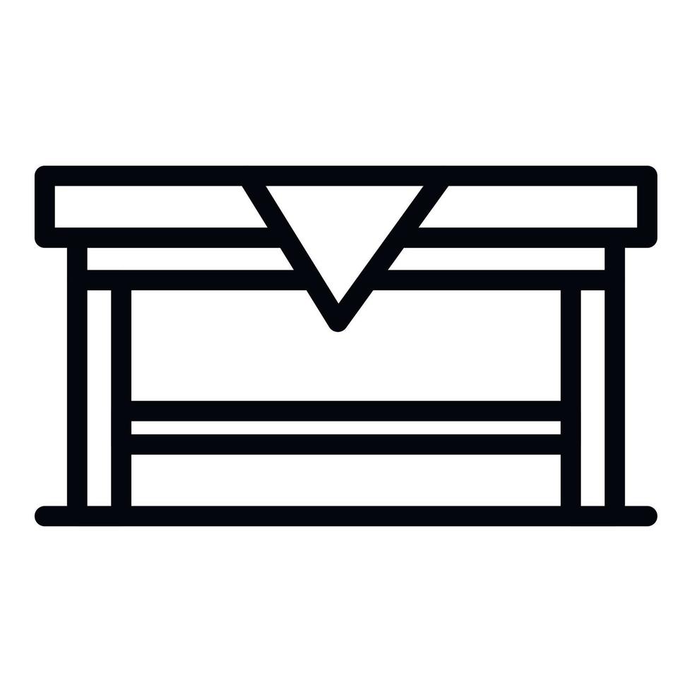 Home table icon, outline style vector