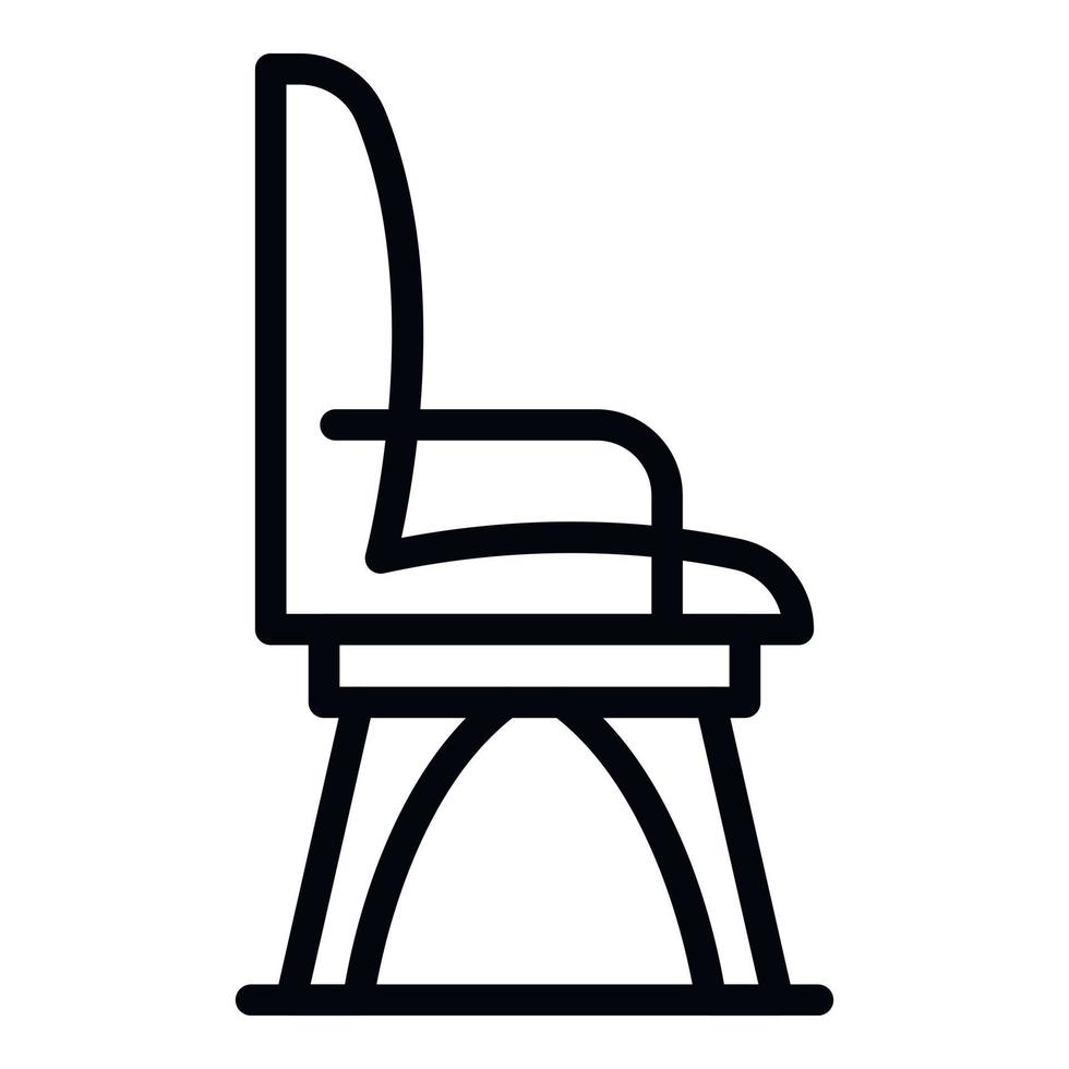 Office chair icon, outline style vector