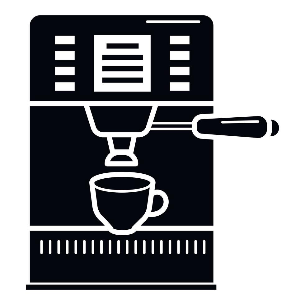 icono de cafetera espresso, estilo simple vector