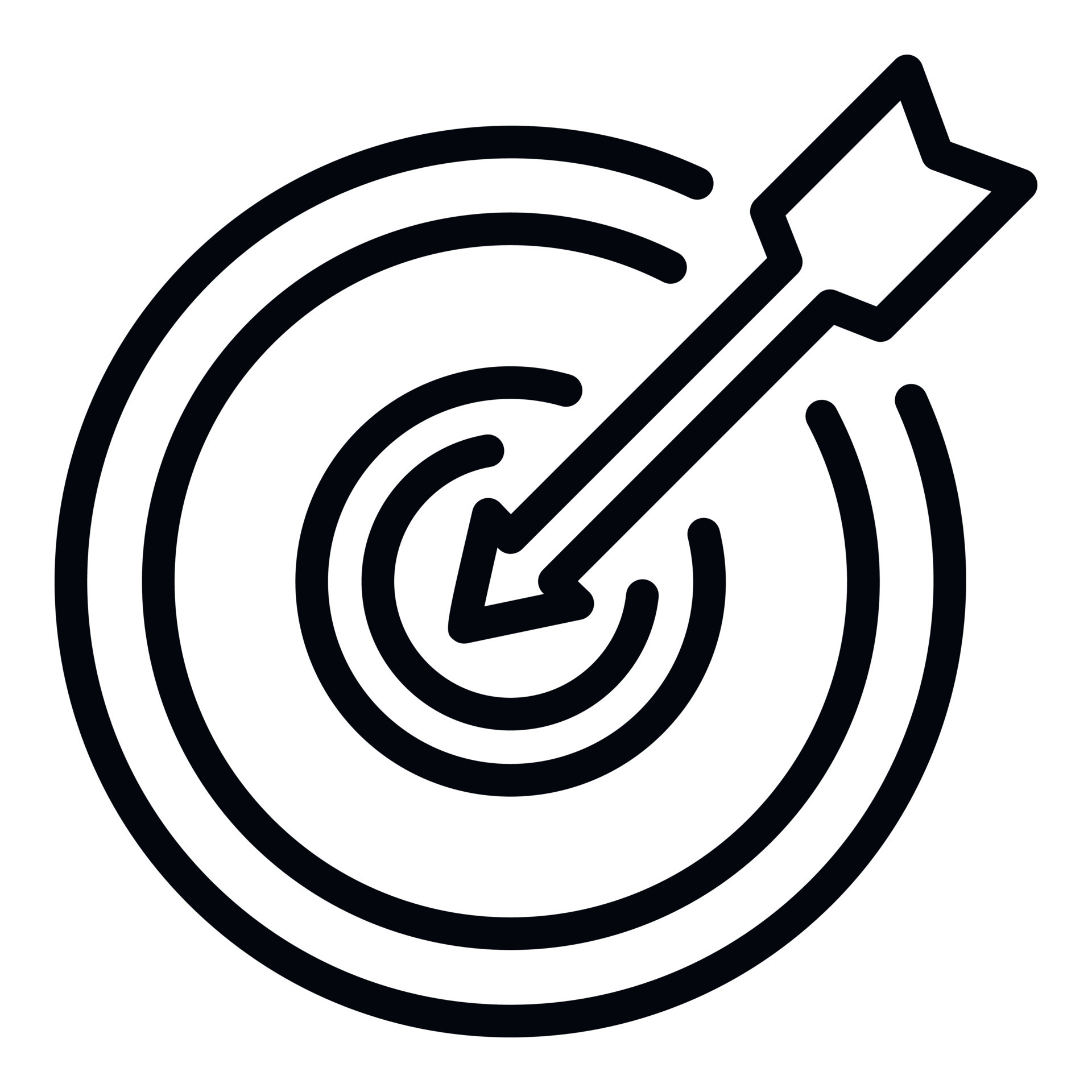 Arrow target icon, outline style 15308099 Vector Art at Vecteezy