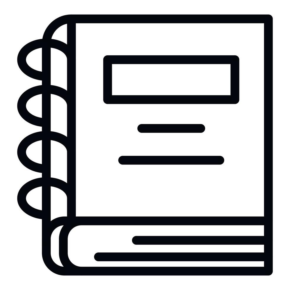 Market catalogue icon, outline style vector
