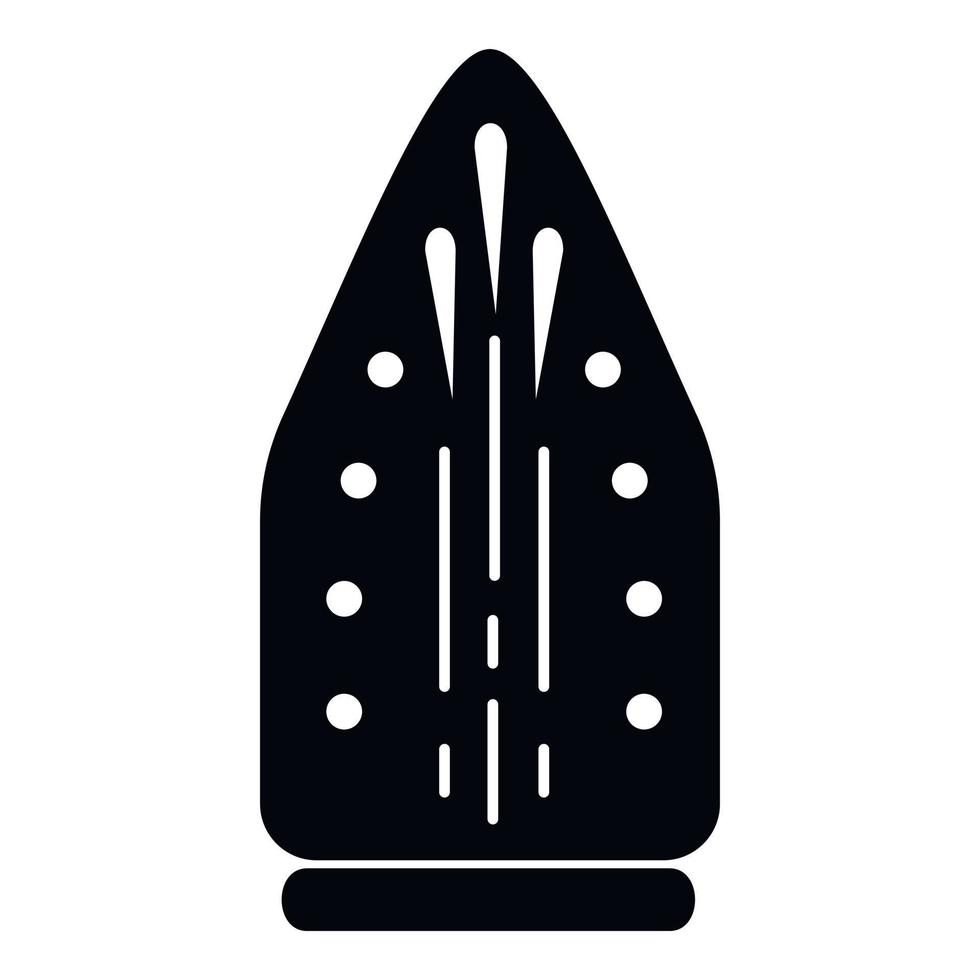 Icono de enchufe de hierro, estilo simple vector