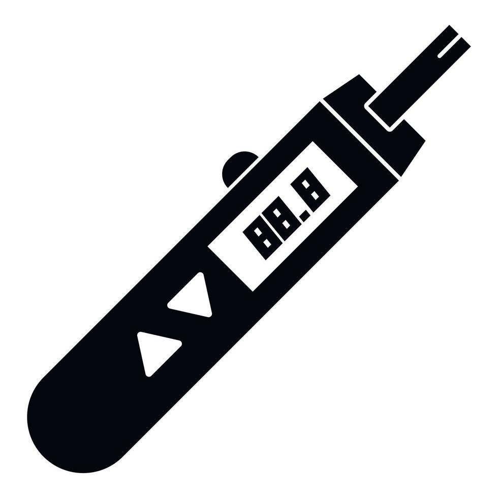 Modern glucometer icon, simple style vector