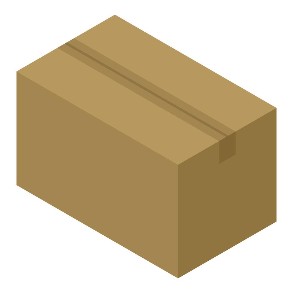 Delivery parcel icon, isometric style vector