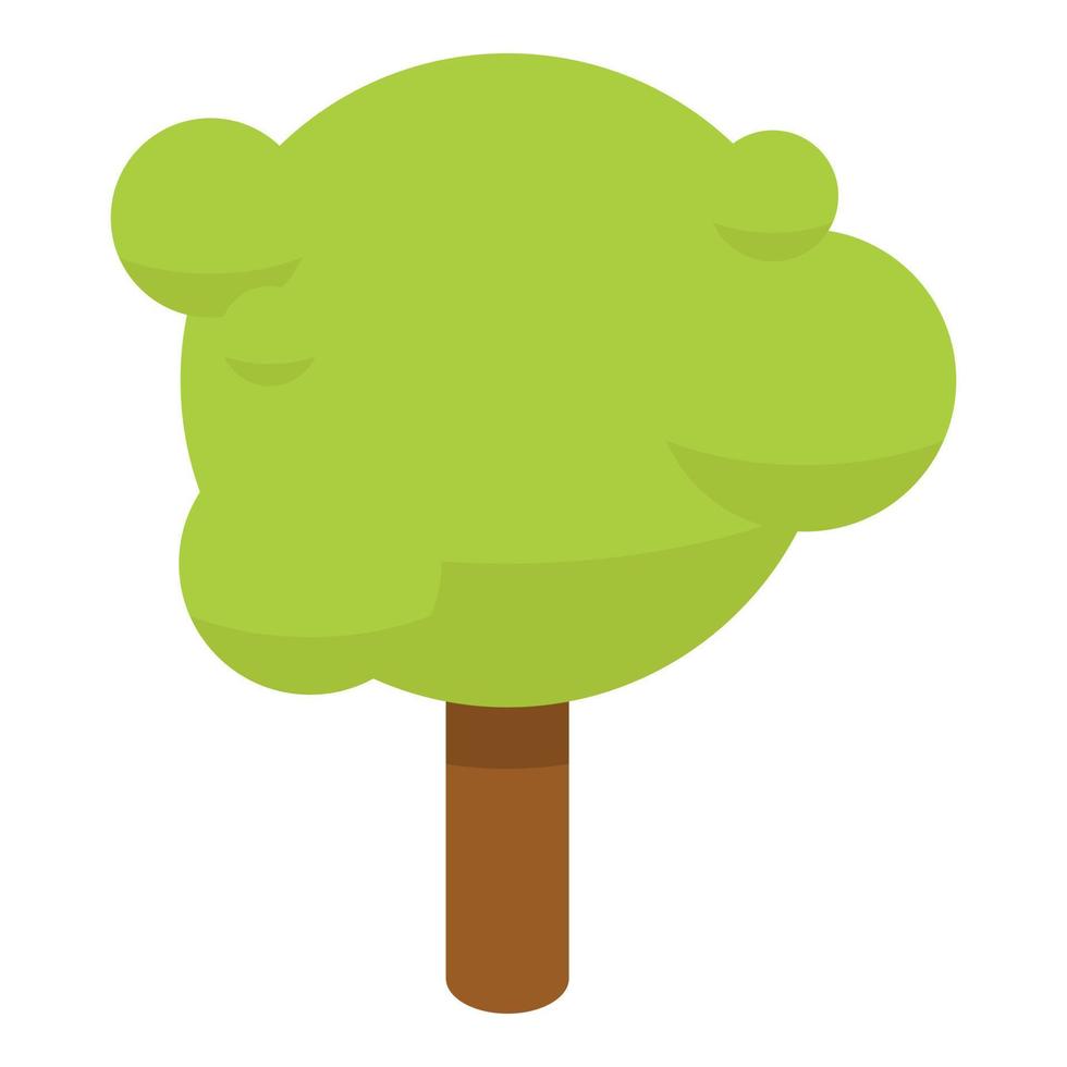 icono de árbol de parque, estilo isométrico vector