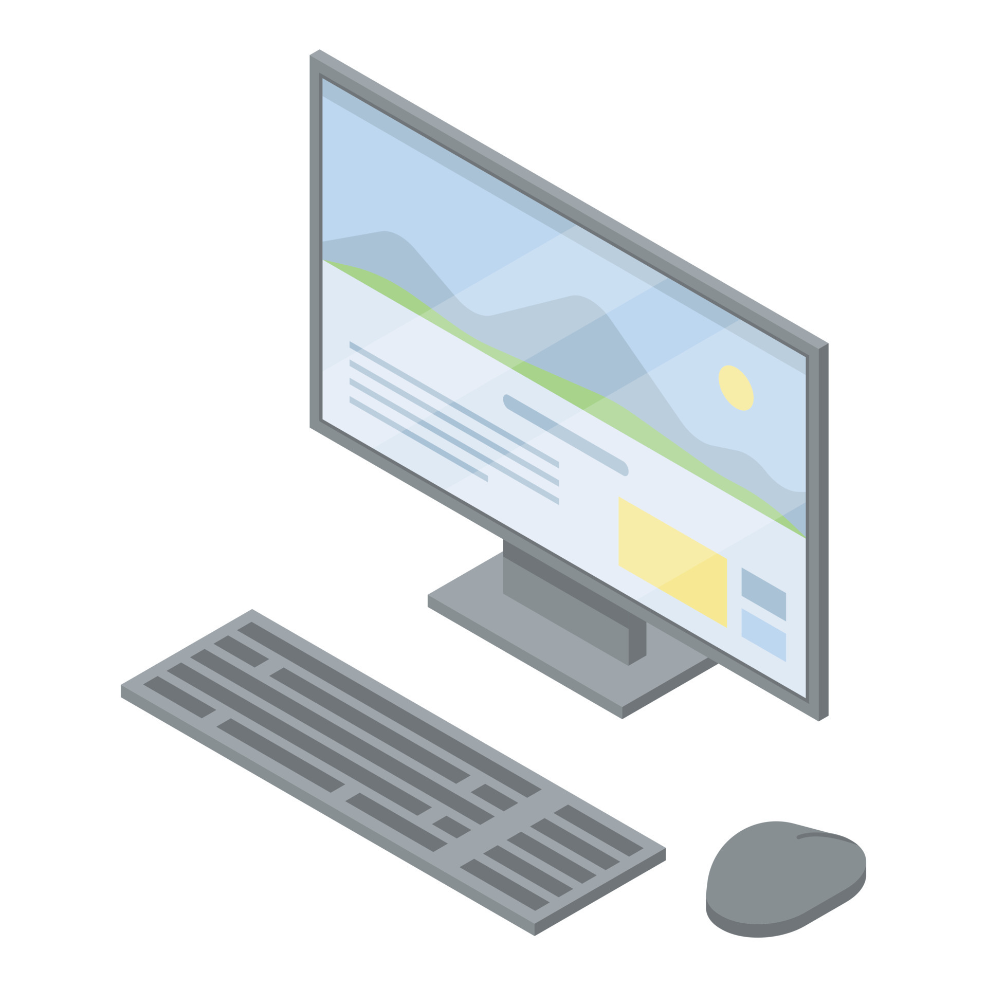 Computer icon, isometric style 15308639 Vector Art at Vecteezy