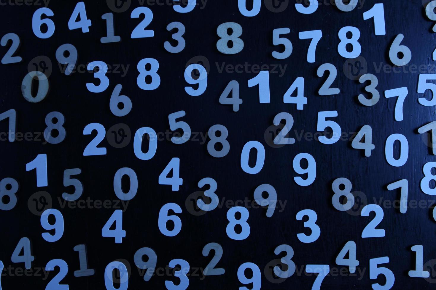 Background of numbers. from zero to nine. Numbers texture. Finance data concept. Mathematic. Seamless pattern with numbers. financial crisis concept. Business success. photo
