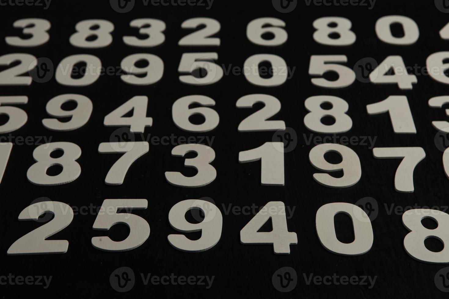 Background of numbers. from zero to nine. Numbers texture. Finance data concept. Mathematic. Seamless pattern with numbers. financial crisis concept. Business success. photo