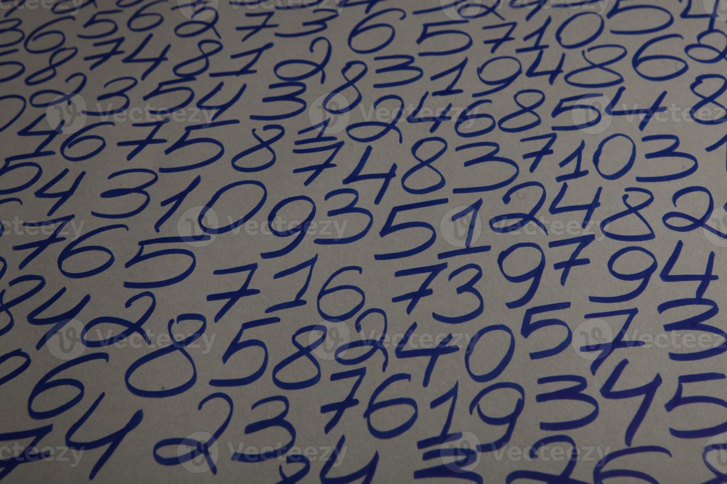 Background of numbers. from zero to nine. Numbers texture. Finance data concept. Mathematic. Seamless pattern with numbers. financial crisis concept. Business success. photo