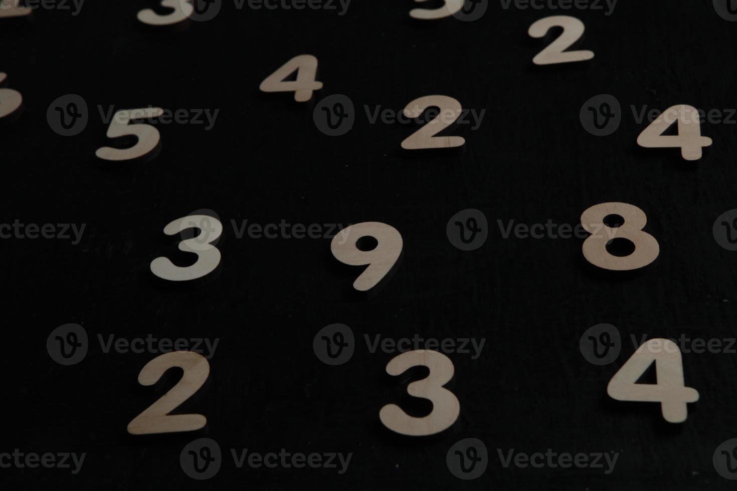 Background of numbers. from zero to nine. Numbers texture. Finance data concept. Mathematic. Seamless pattern with numbers. financial crisis concept. Business success. photo