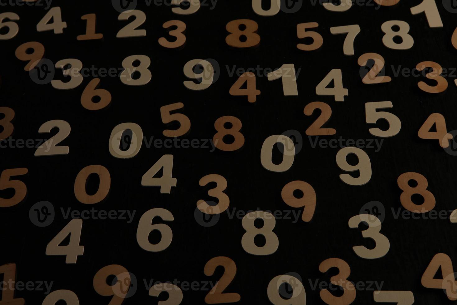 Background of numbers. from zero to nine. Numbers texture. Finance data concept. Mathematic. Seamless pattern with numbers. financial crisis concept. Business success. photo
