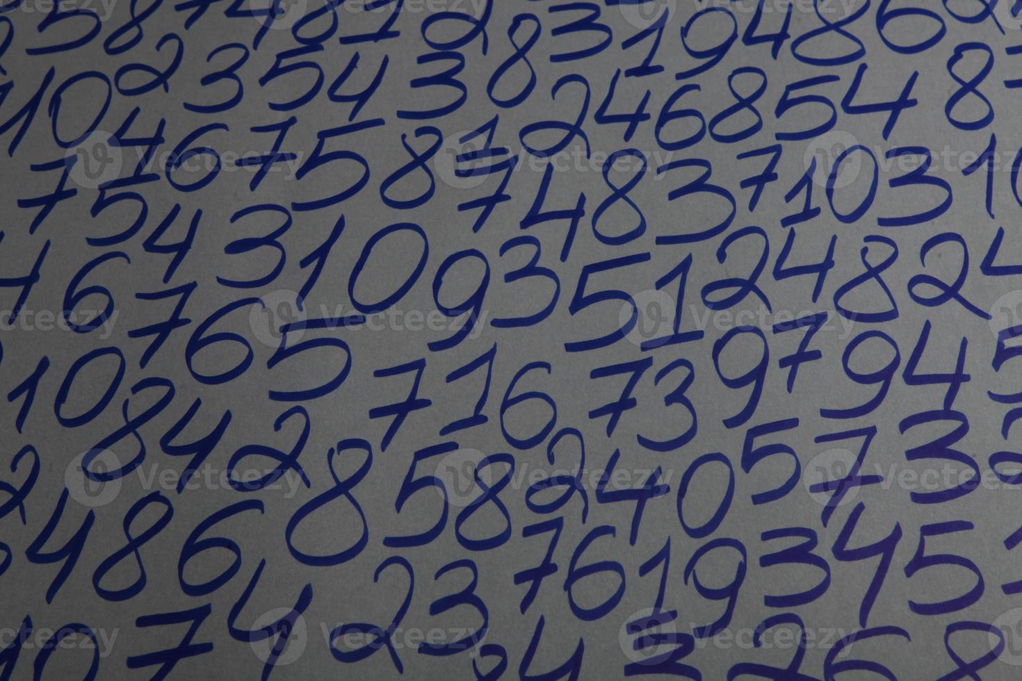 Background of numbers. from zero to nine. Numbers texture. Finance data concept. Mathematic. Seamless pattern with numbers. financial crisis concept. Business success. photo