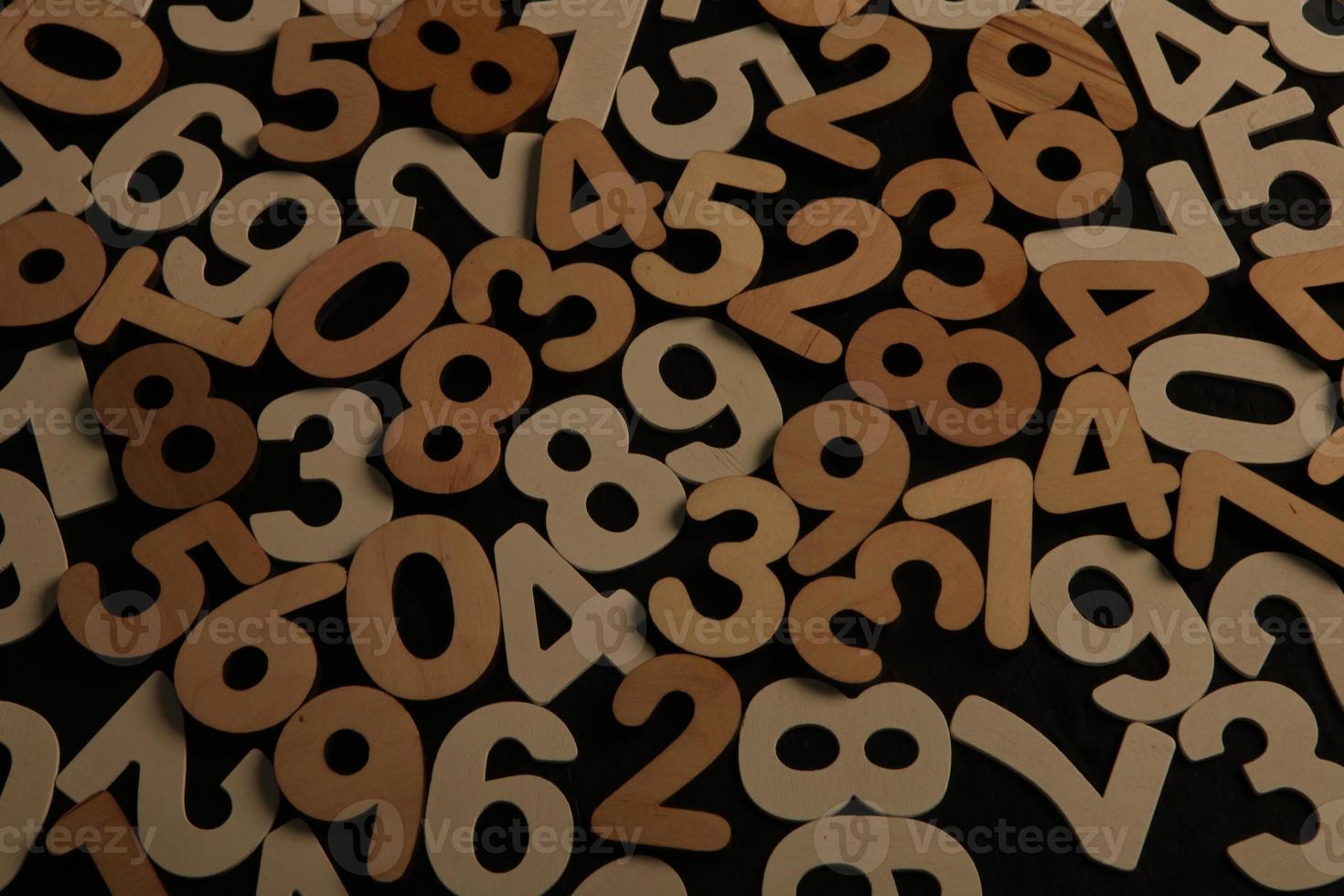 Background of numbers. from zero to nine. Numbers texture. Finance data concept. Mathematic. Seamless pattern with numbers. financial crisis concept. Business success. photo