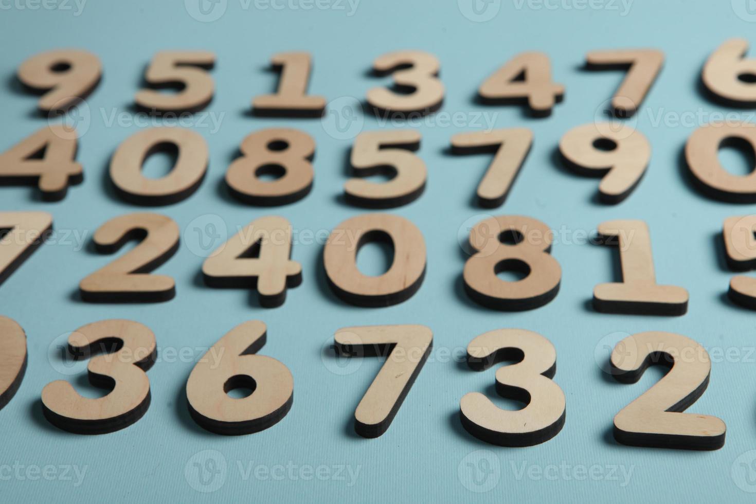 Background of numbers. from zero to nine. Numbers texture. Finance data concept. Mathematic. Seamless pattern with numbers. financial crisis concept. Business success. photo