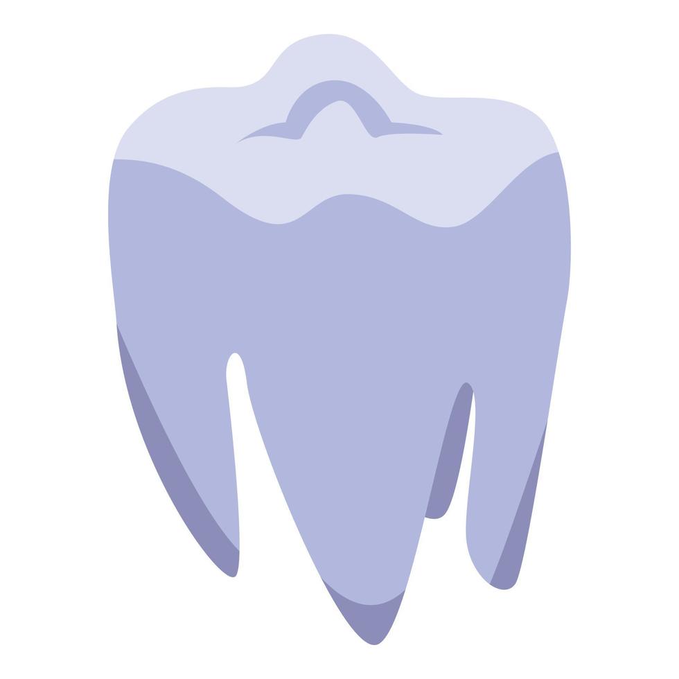 Healthy tooth icon, isometric style vector