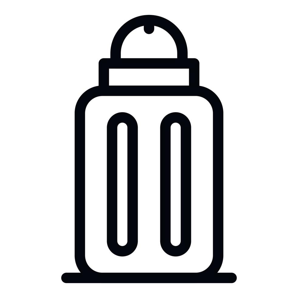 Salt box icon, outline style vector