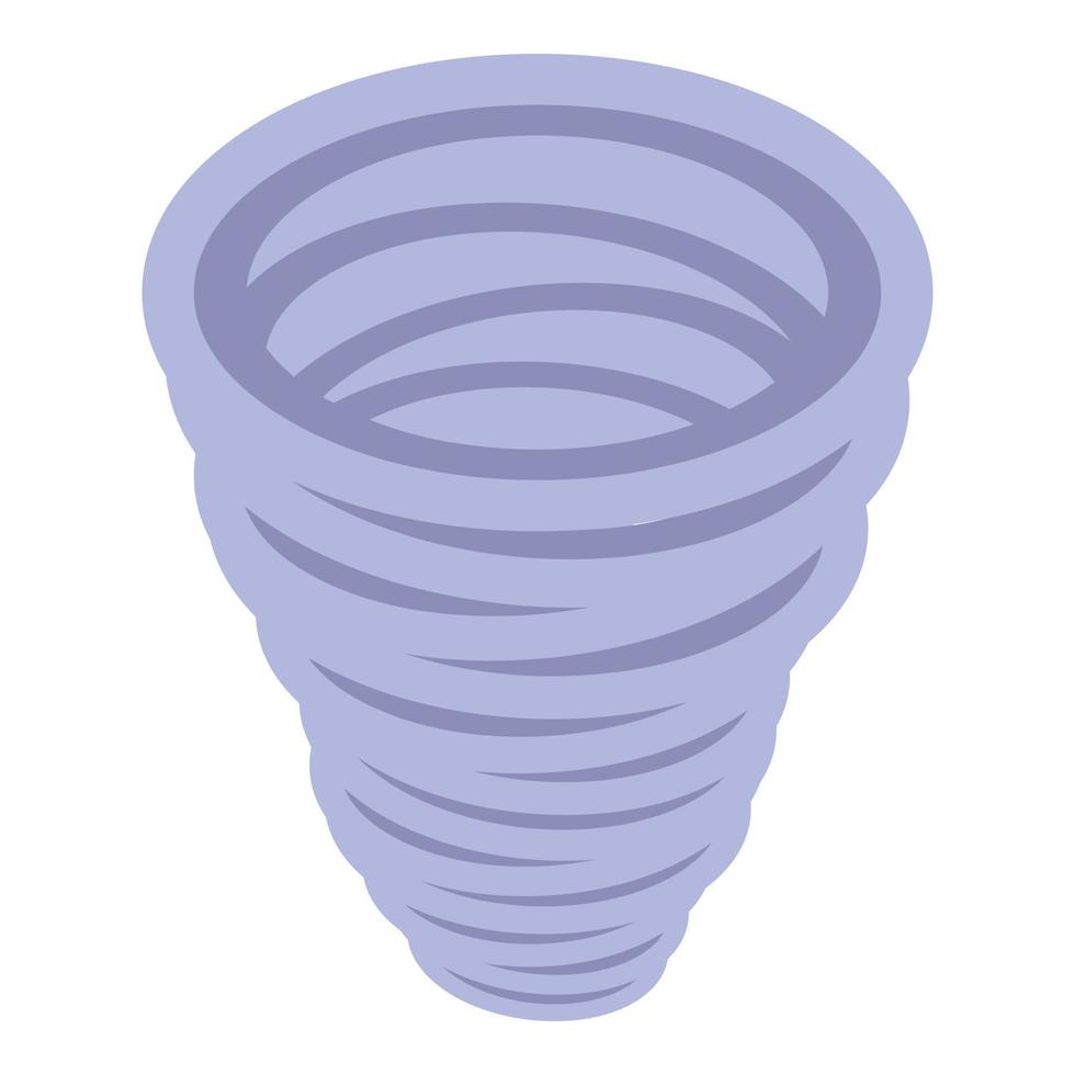 Power tornado icon, isometric style vector