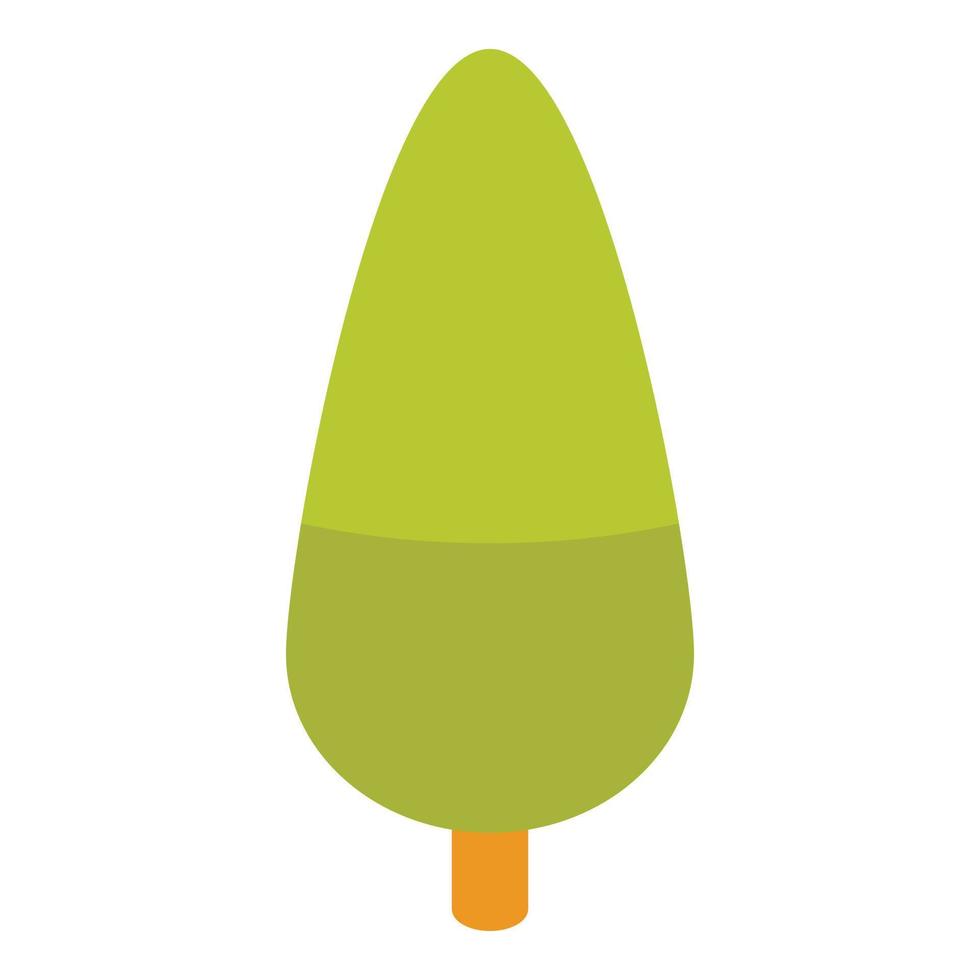 Green tree icon, isometric style vector