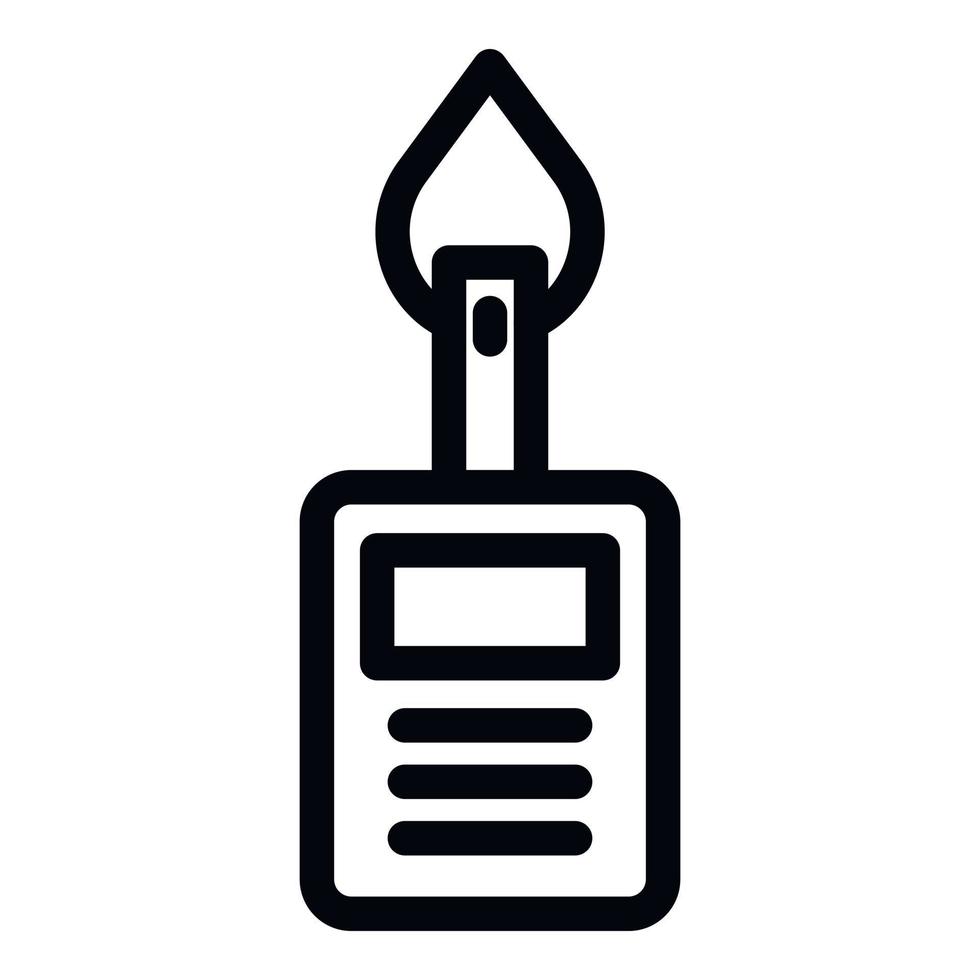 Glucometer icon, outline style vector