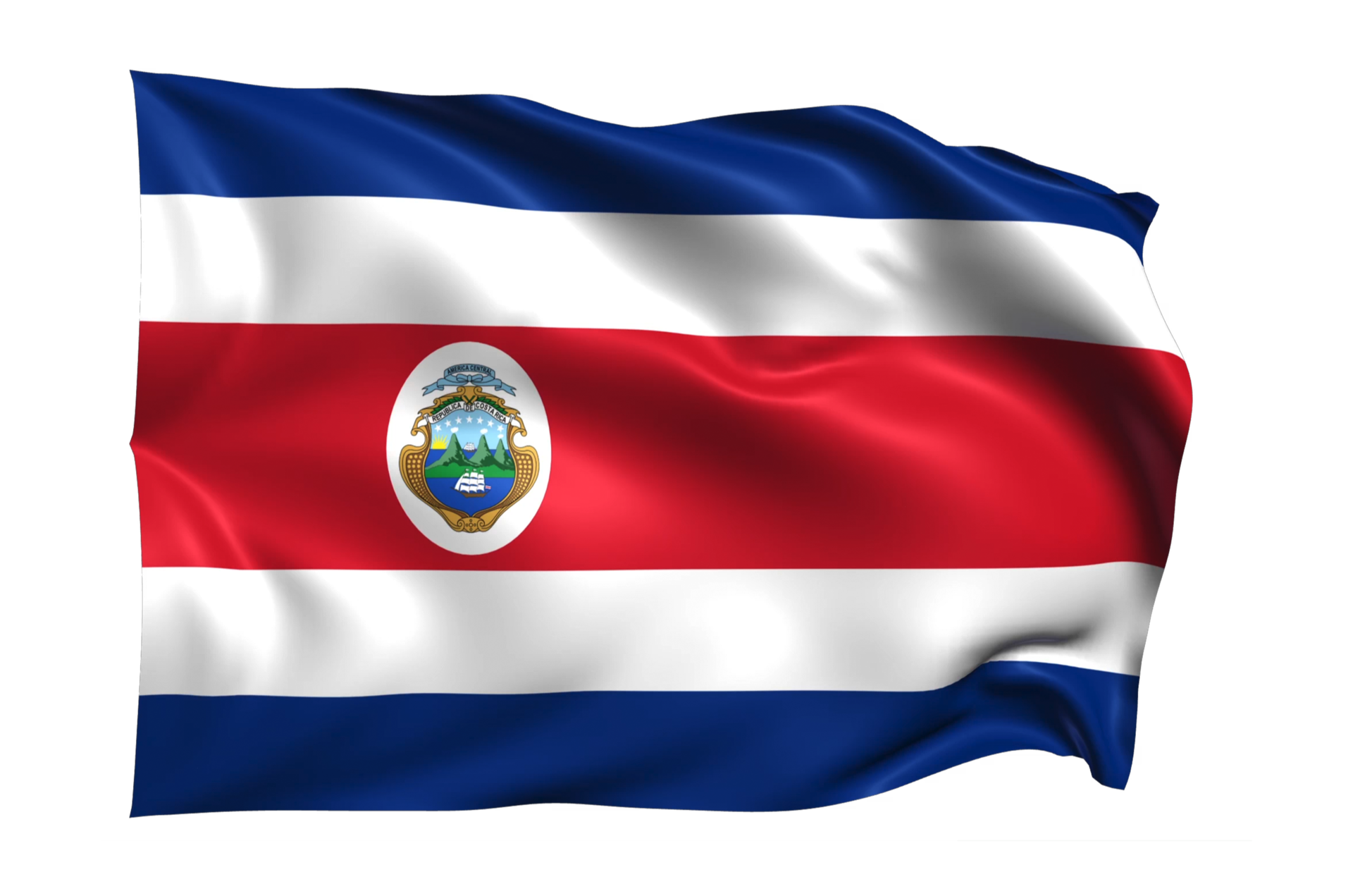 Costa Rica Waving Flag Realistic Transparent Background 15309531 PNG costa-rica-waving-flag-realistic-transparent-background-15309531-png
