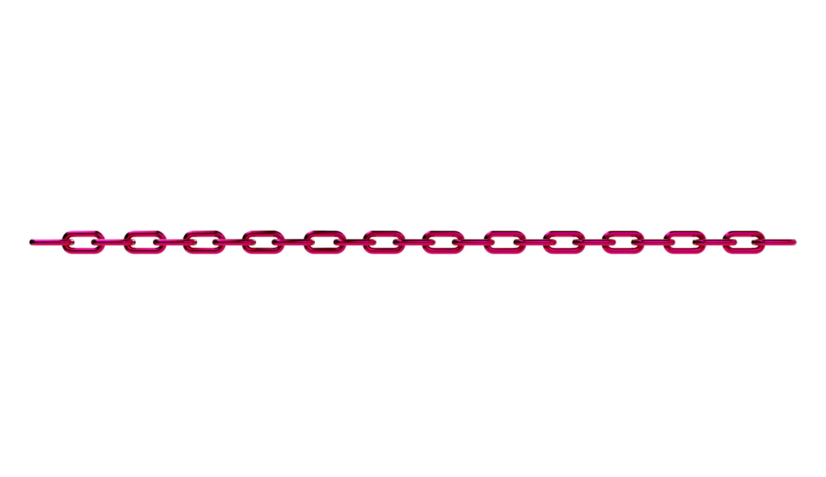 chain 3d rendering isolated on Transparent background png