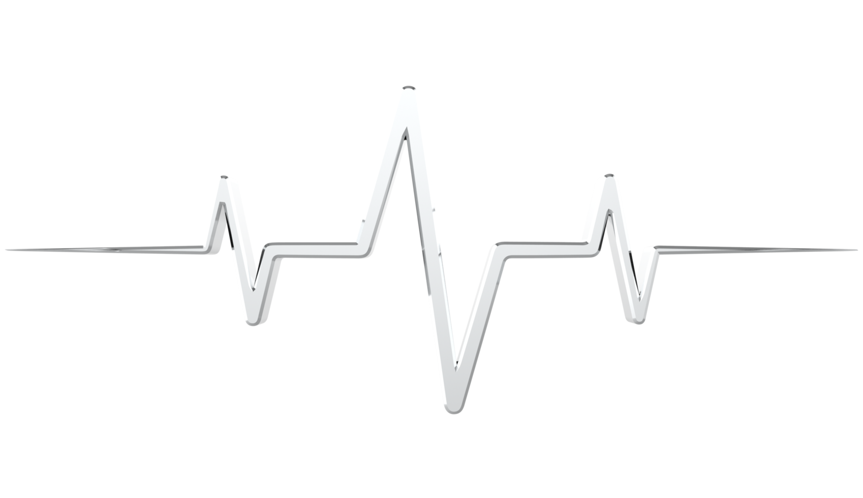 Heart rate pulse on transparent background png