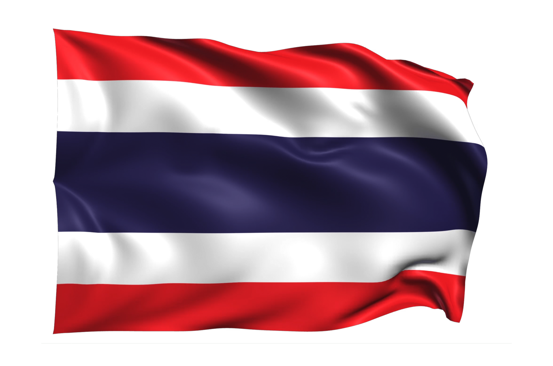 Thailand Waving flag Realistic Transparent Background 15309609 PNG