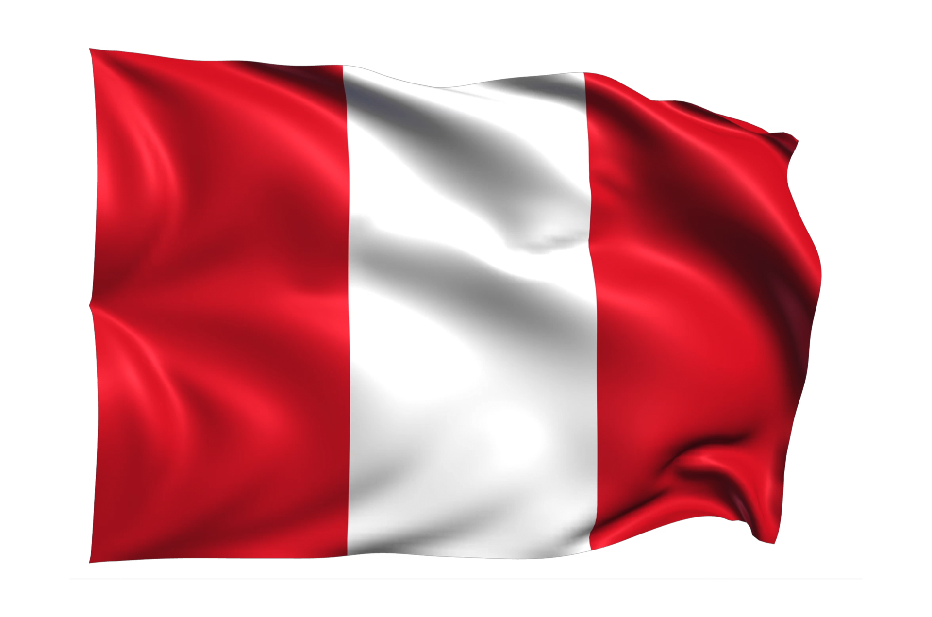 Peru Waving Flag Realistic Transparent Background 15309632 Png