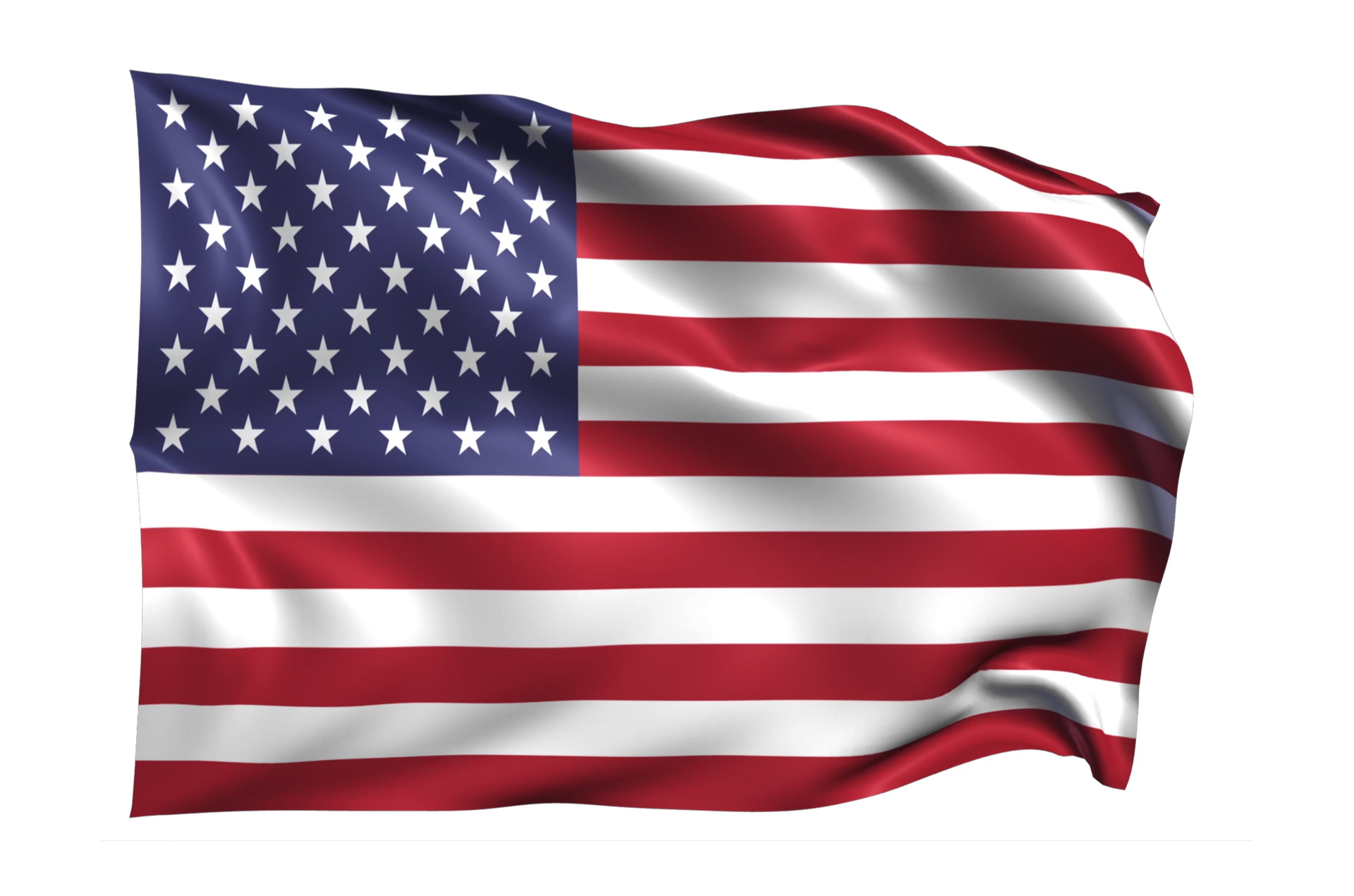 United States Waving Flag Realistic Transparent Background 15309669 Png