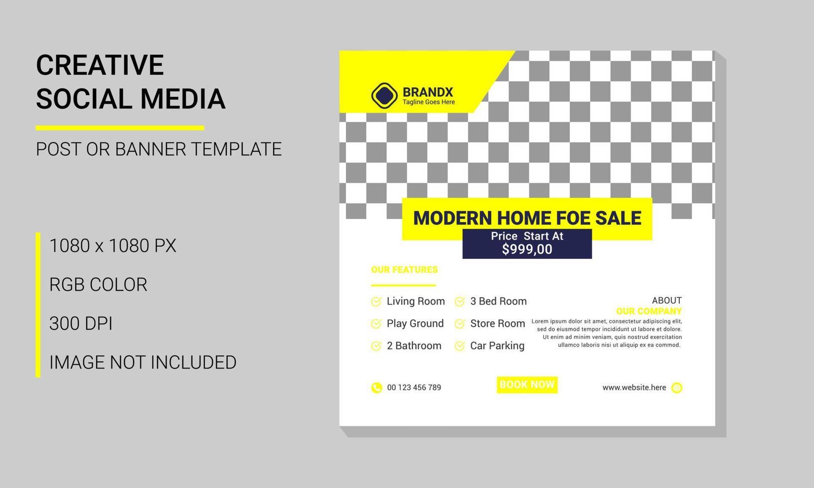 Real Estate Social Media Post and Stories Designs vector