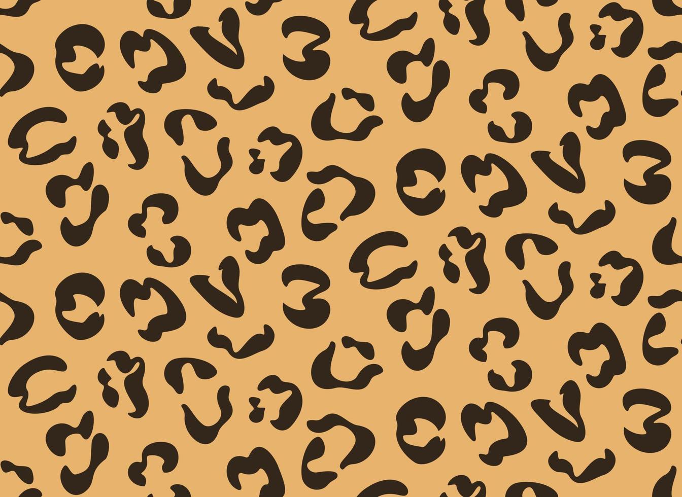 Leopard seamless pattern. vector