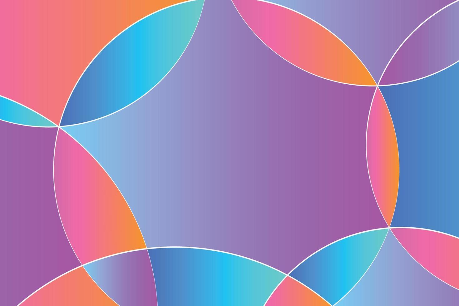 ilustración de diseño de forma redonda líquida vívida. fondo de círculo holográfico brillante abstracto vector