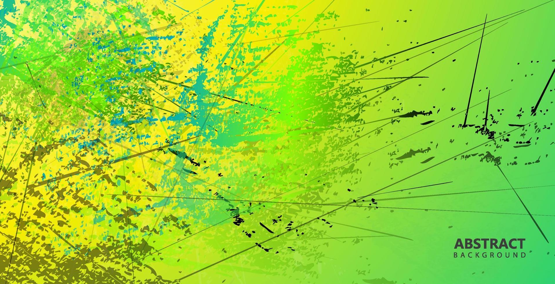 Fondo de color verde de textura grunge abstracto vector