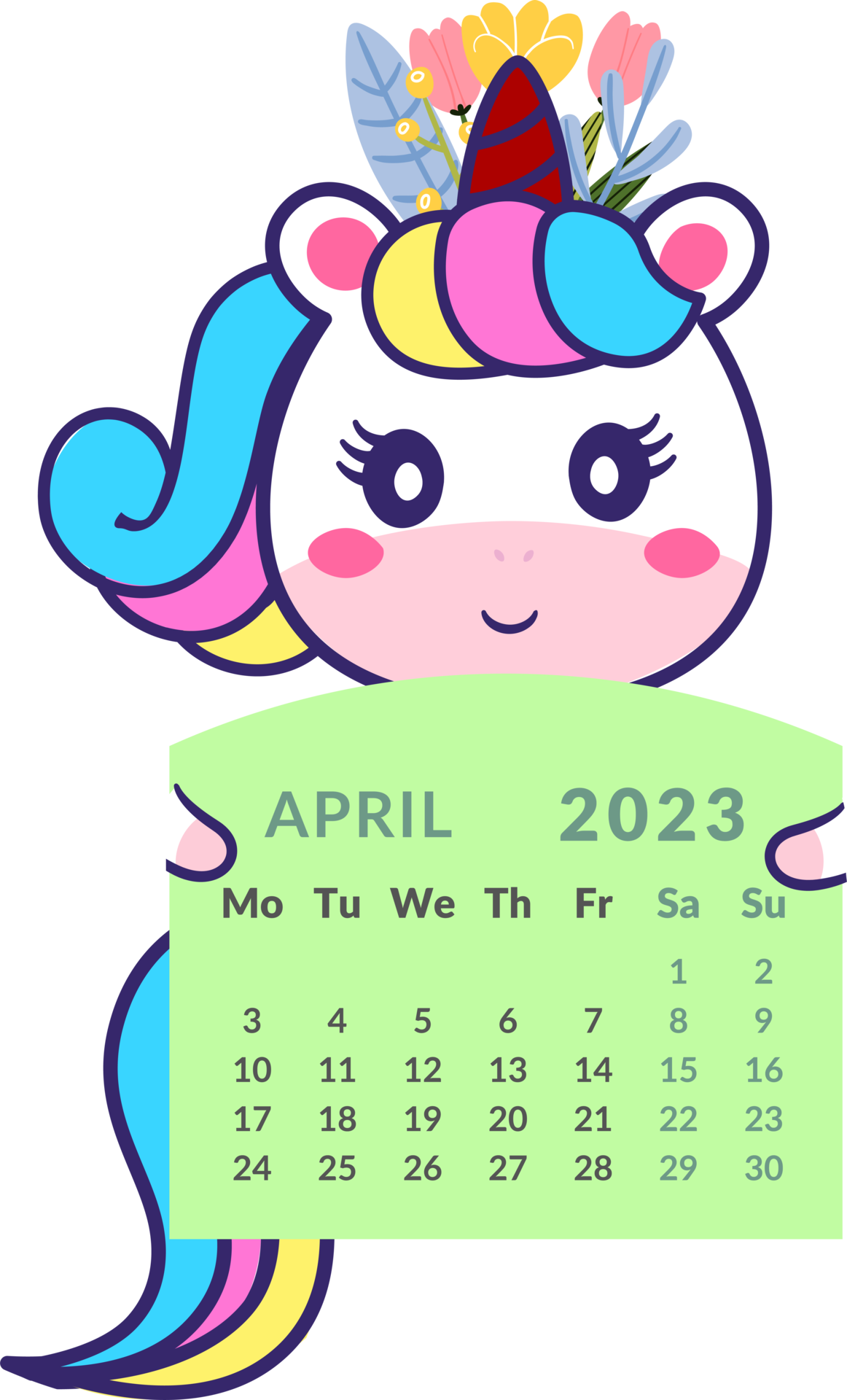 Free Unicorn with calendar month april. 15310471 PNG with Transparent Background Free Unicorn with calendar month april. 15310471 PNG with Transparent Background