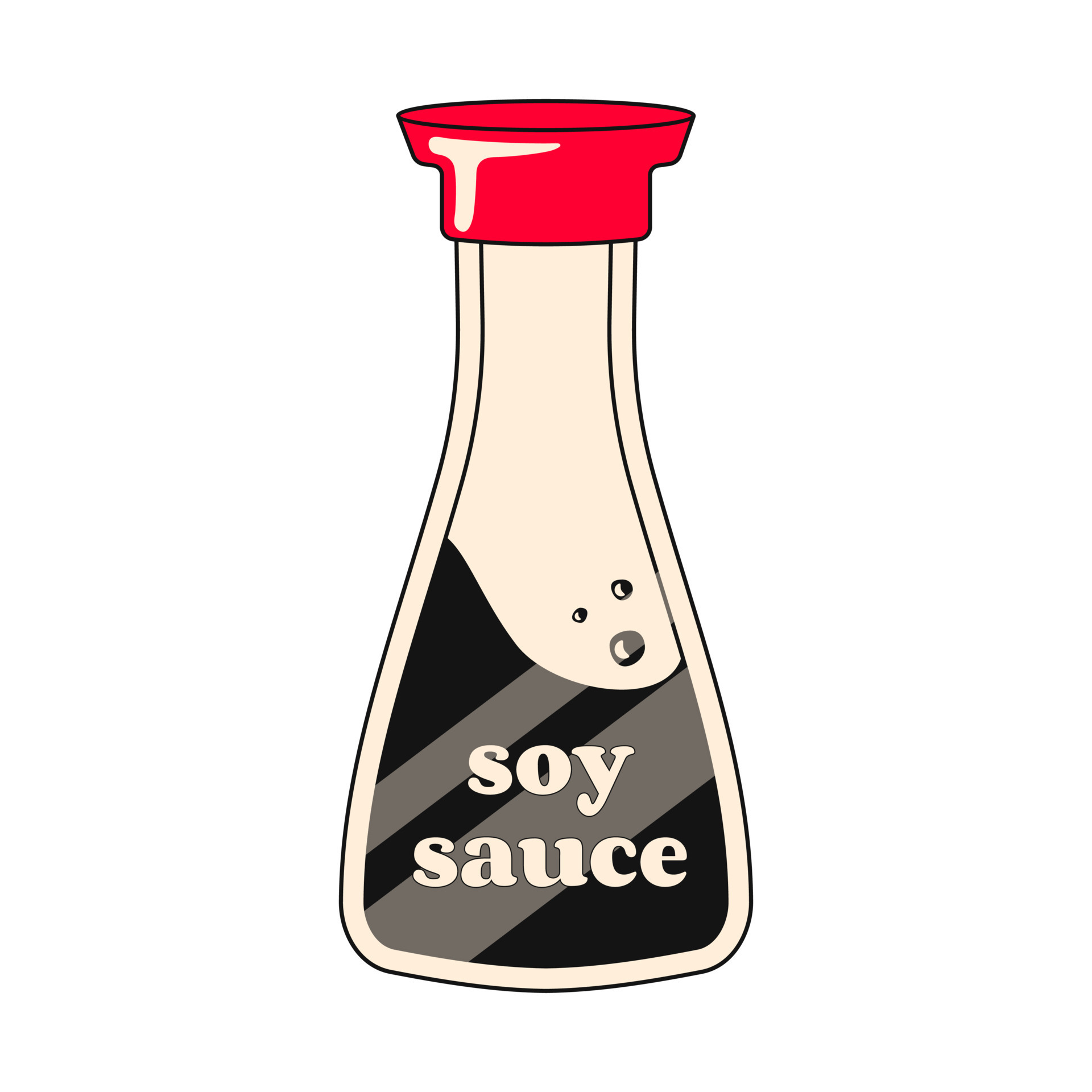 Soy Sauce Bottle Isolated Element 15310510 Vector Art at Vecteezy