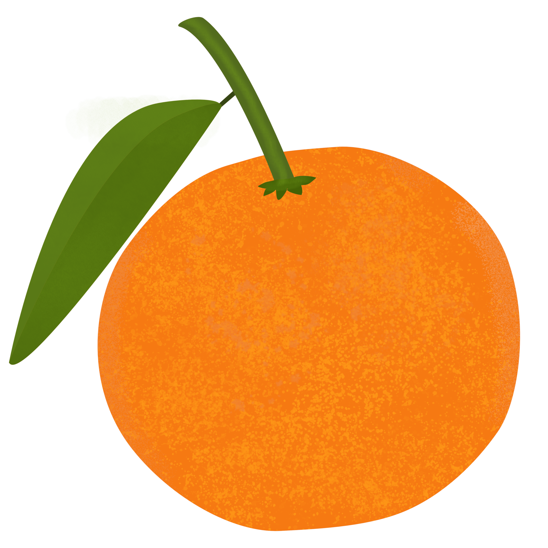 Orange Fruit and green leaf on transparent background. 15310523 PNG