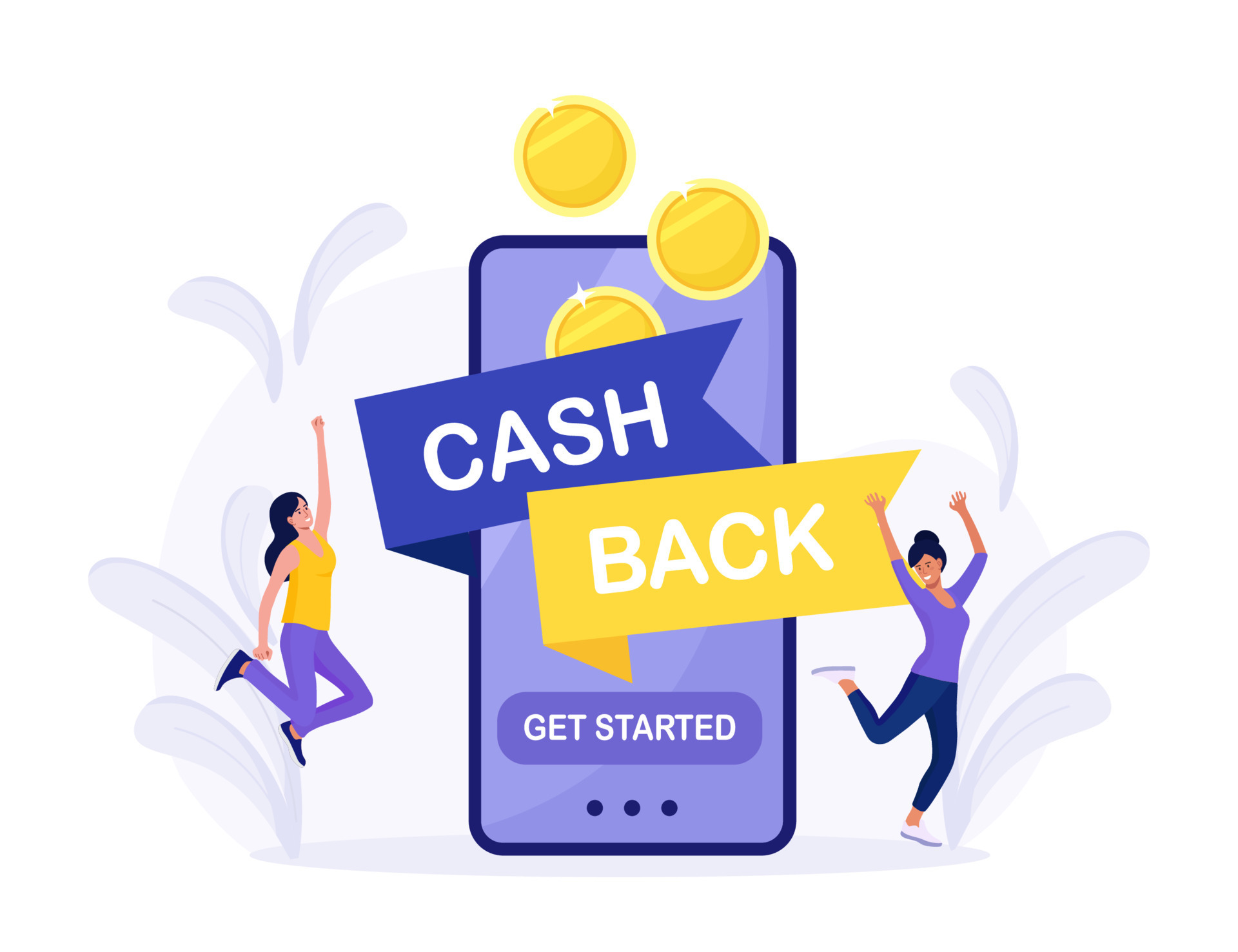 online-cash-back-or-money-refund-concept-happy-people-receiving