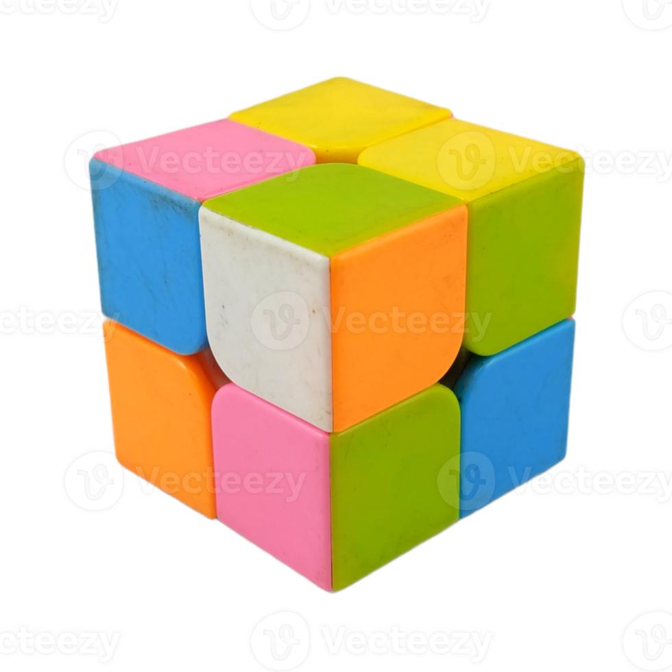 juguete rubik con fondo transparente png