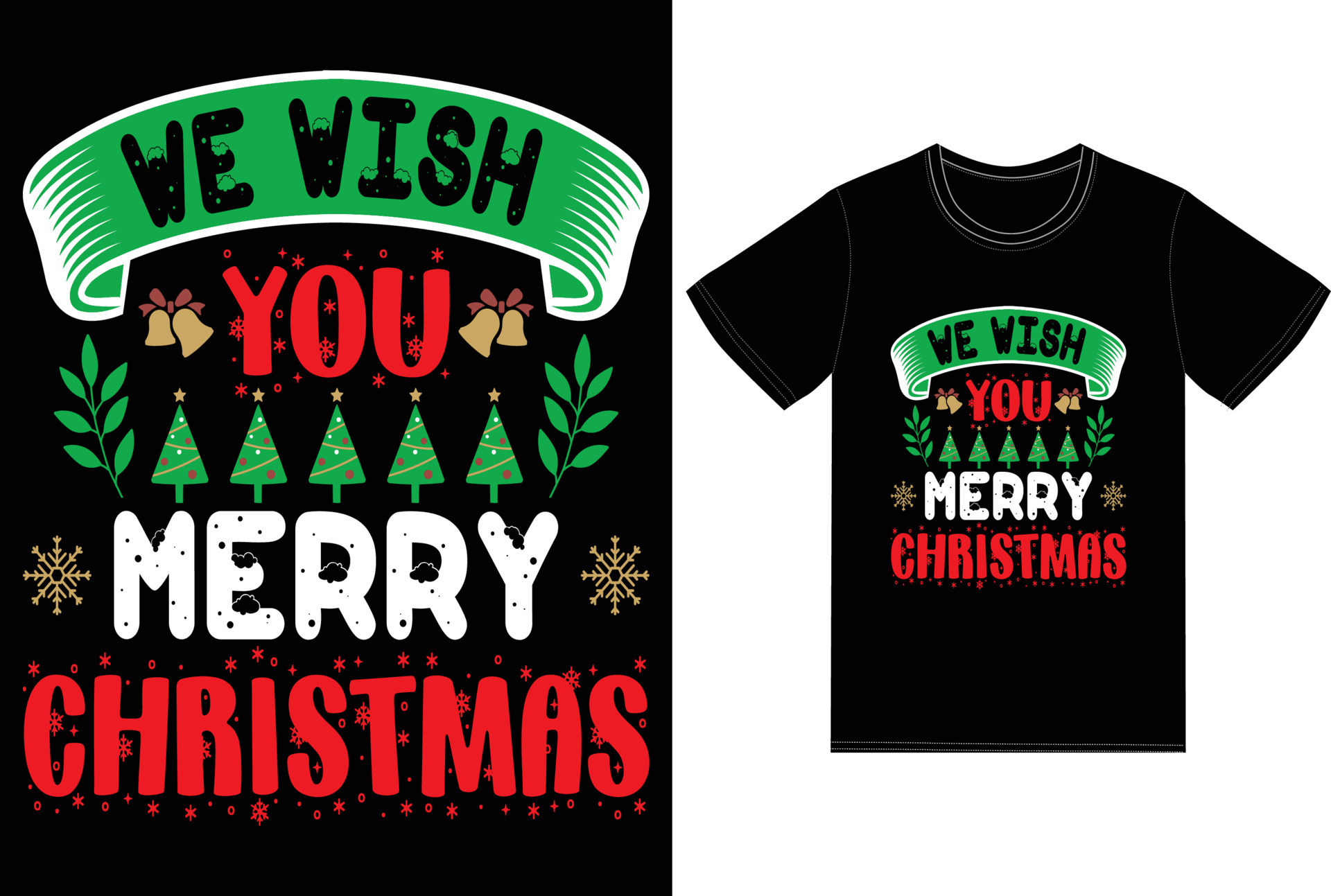 Christmas T Shirt Design 15310824 Vector Art at Vecteezy