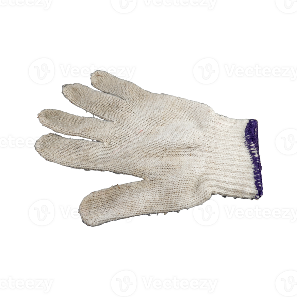 guantes sucios con fondo transparente png