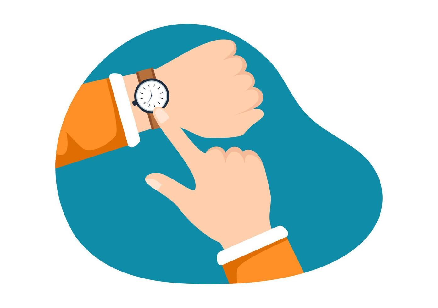 Watches Store with Various Models, Analog and Digital in Flat Cartoon Hand Drawn Templates Illustration vector