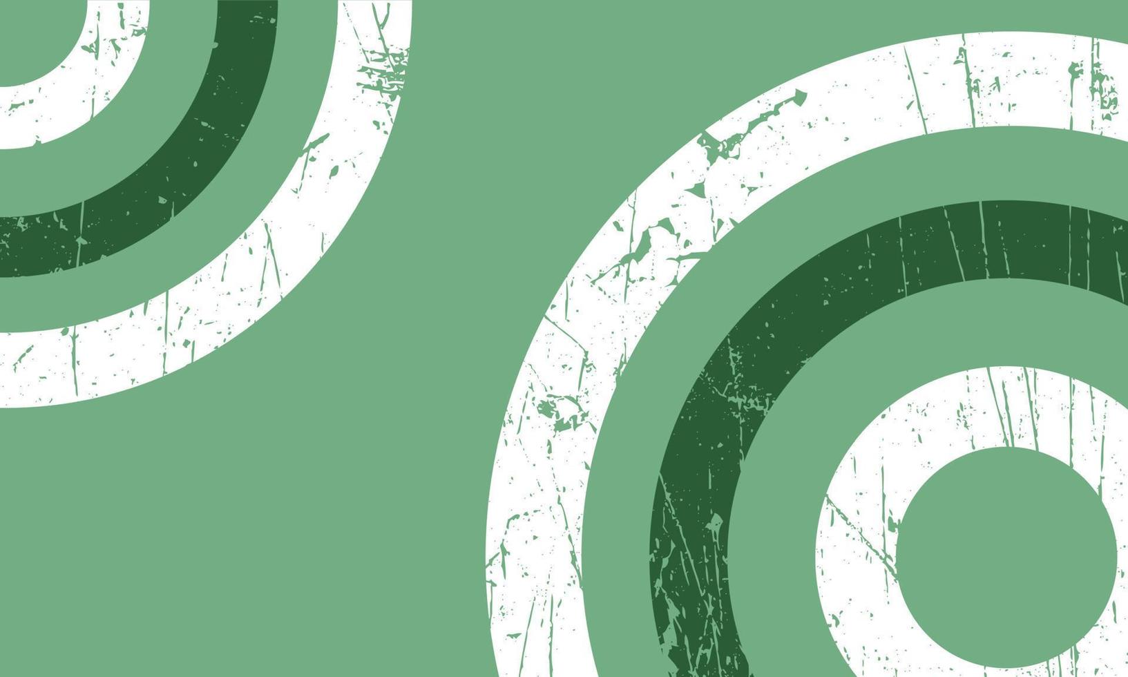 Vintage Green Circle Stripe Background vector