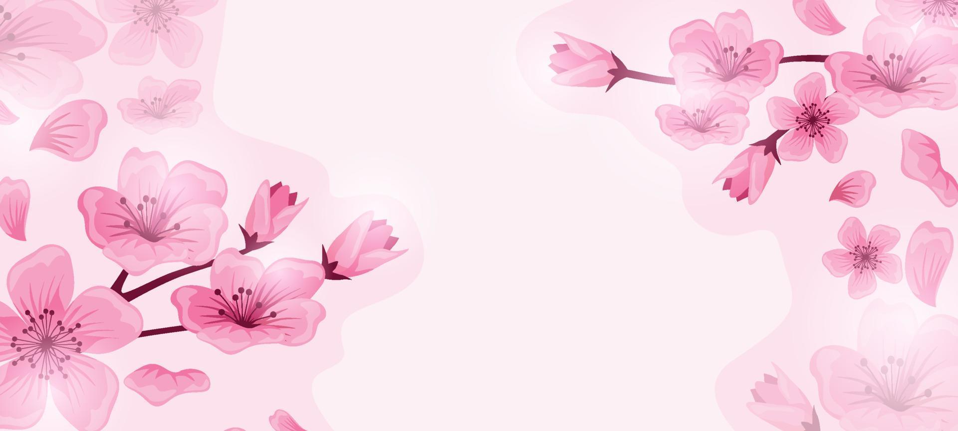 Peach Blossom Background vector