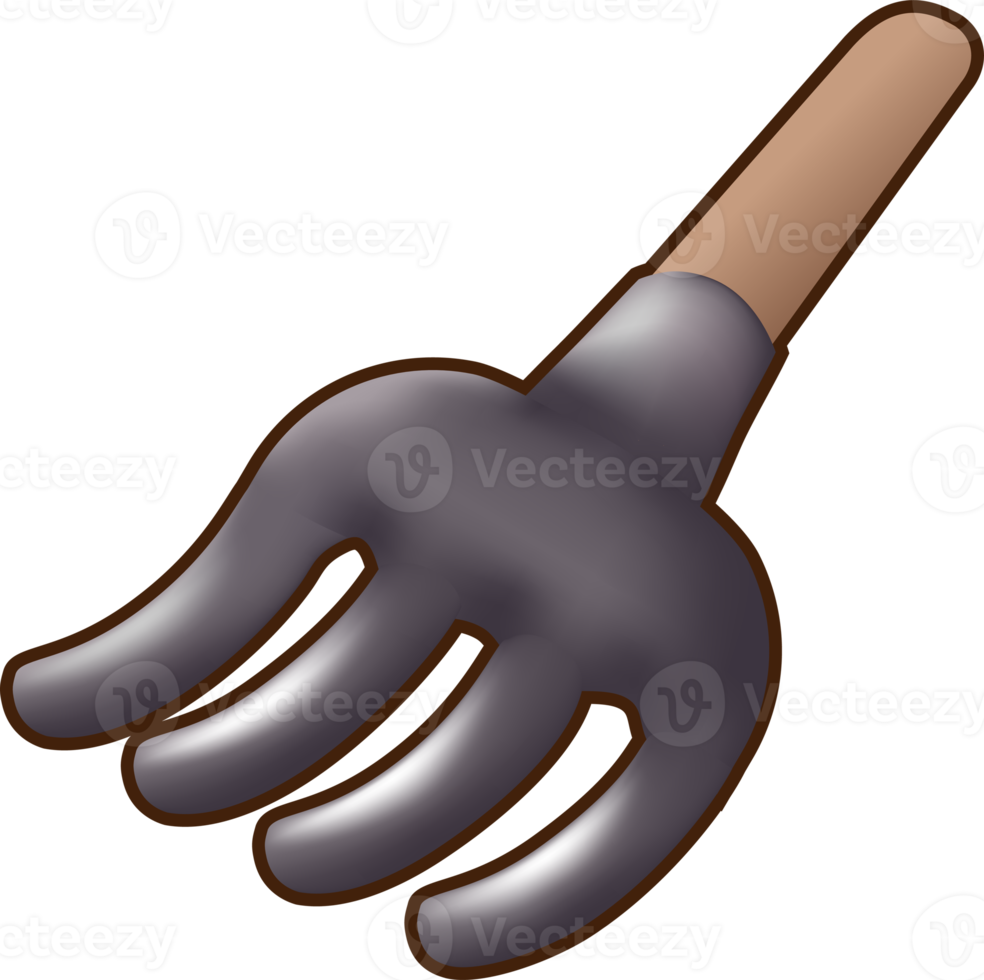 Cute gardener tools equipment 3d cartoon and game style png
