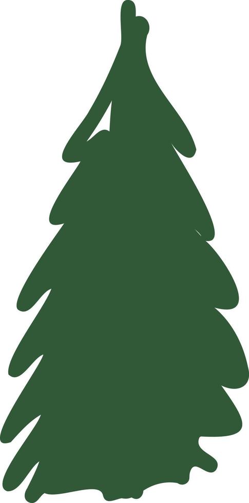 Green Christmas tree for holiday decoration. vector