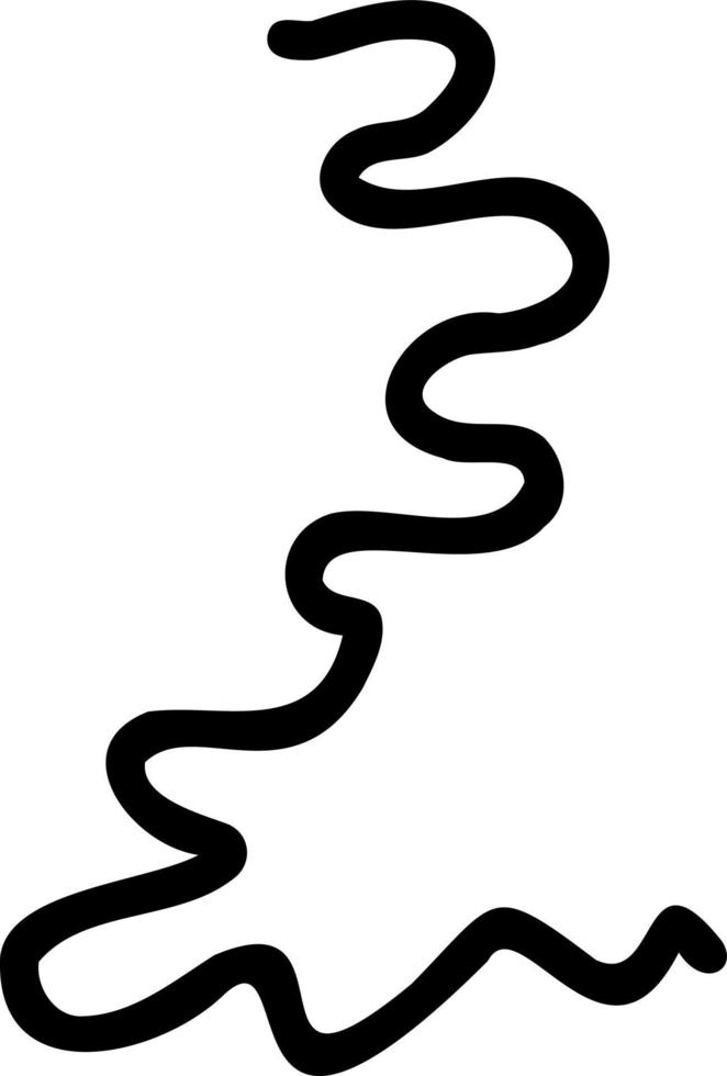 Wavy line of various shapes. vector